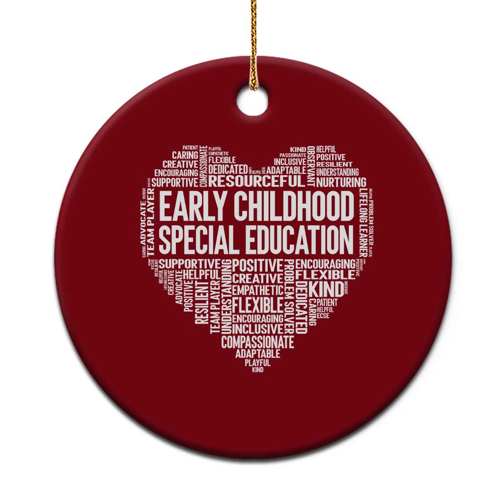 Early Childhood Special Education Teacher Ceramic Ornament Caring Compassionate Kindness