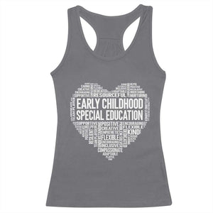 Early Childhood Special Education Teacher Racerback Tank Top Caring Compassionate Kindness