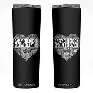 Early Childhood Special Education Teacher Skinny Tumbler Caring Compassionate Kindness