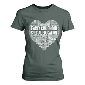 Early Childhood Special Education Teacher T Shirt For Women Caring Compassionate Kindness