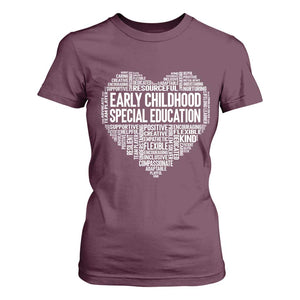 Early Childhood Special Education Teacher T Shirt For Women Caring Compassionate Kindness