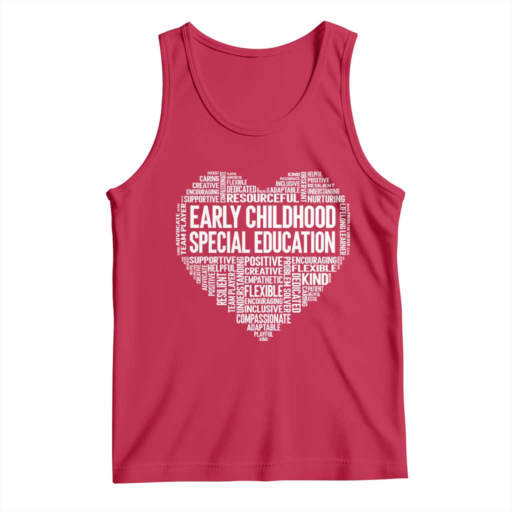 Early Childhood Special Education Teacher Tank Top Caring Compassionate Kindness