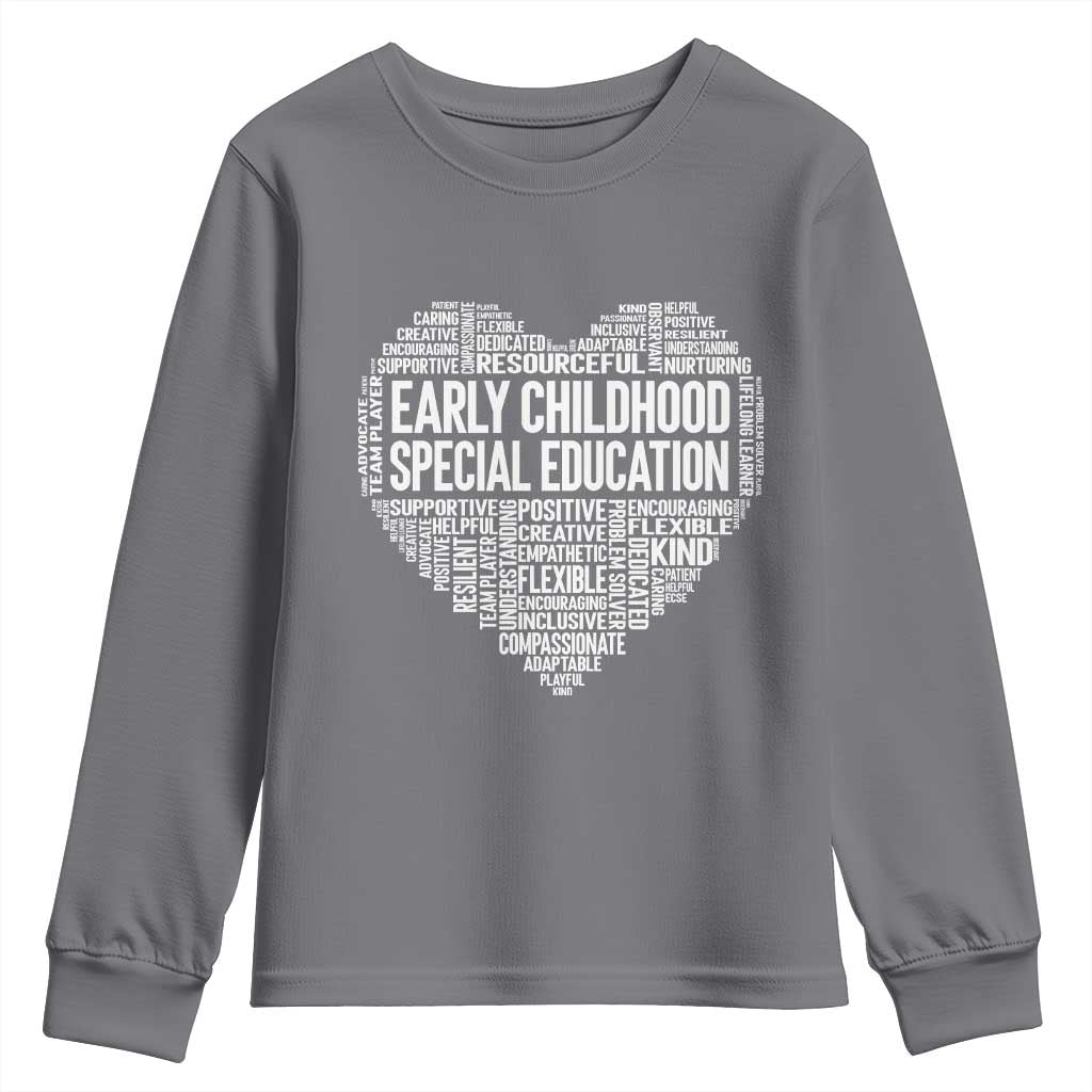 Early Childhood Special Education Teacher Youth Sweatshirt Caring Compassionate Kindness