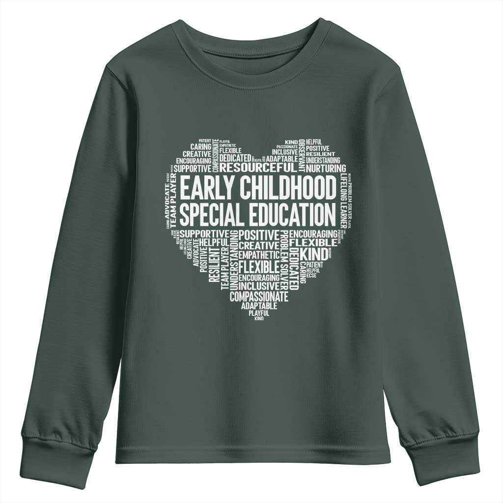 Early Childhood Special Education Teacher Youth Sweatshirt Caring Compassionate Kindness