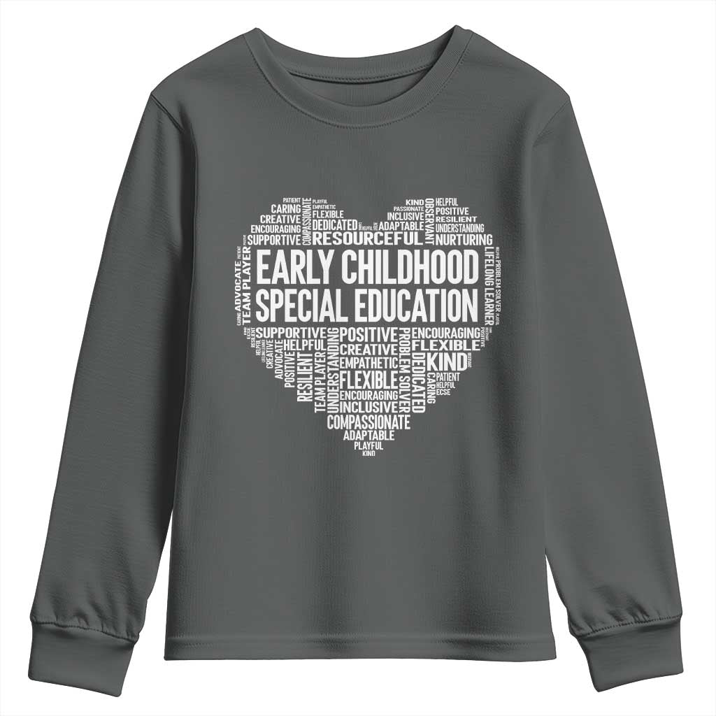 Early Childhood Special Education Teacher Youth Sweatshirt Caring Compassionate Kindness