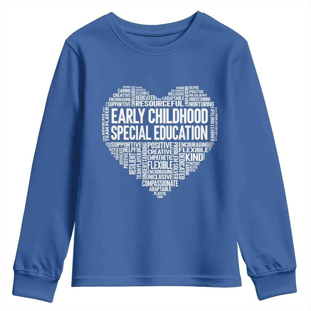 Early Childhood Special Education Teacher Youth Sweatshirt Caring Compassionate Kindness