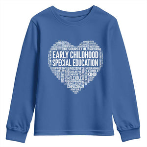 Early Childhood Special Education Teacher Youth Sweatshirt Caring Compassionate Kindness