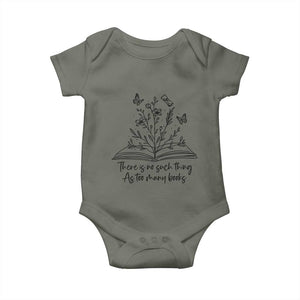 Floral Bookworm Reader Baby Onesie There Is No Such Thing As Too Many Books