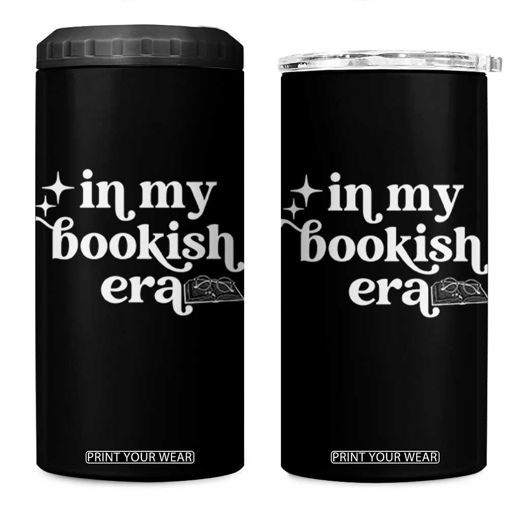 In My Bookish Era Reading Gift 4 in 1 Can Cooler Tumbler Book Lover