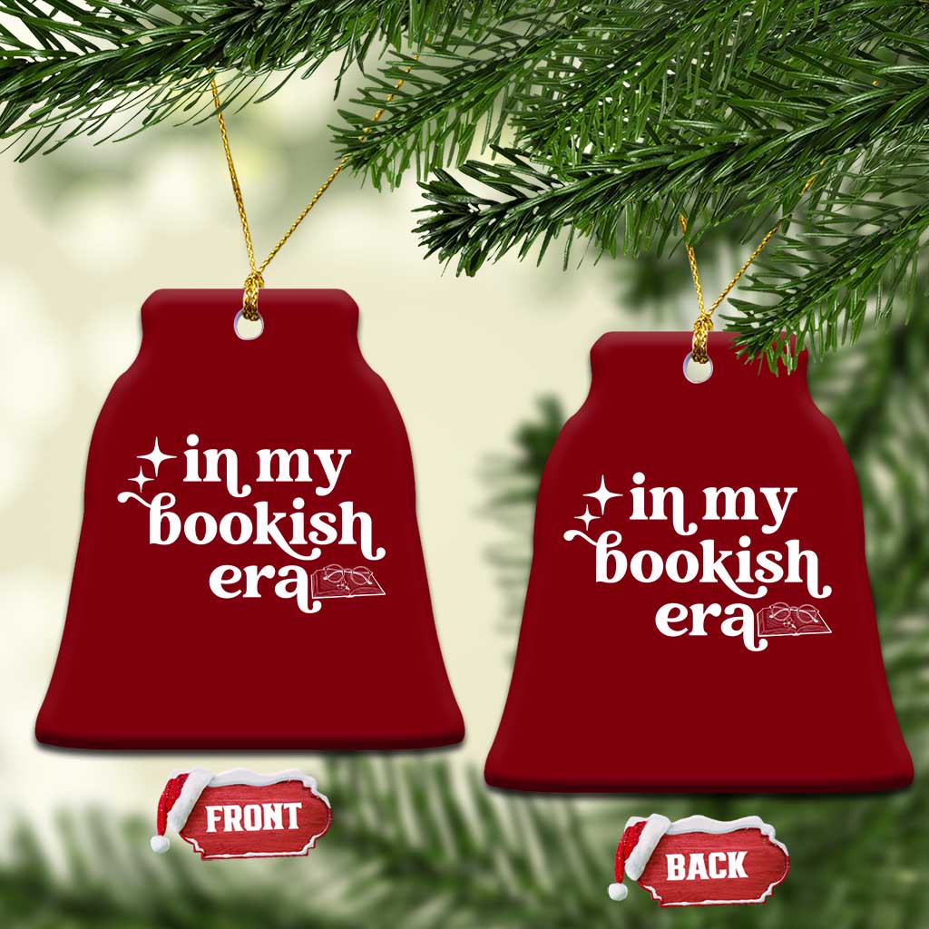 In My Bookish Era Reading Gift Ceramic Ornament Book Lover
