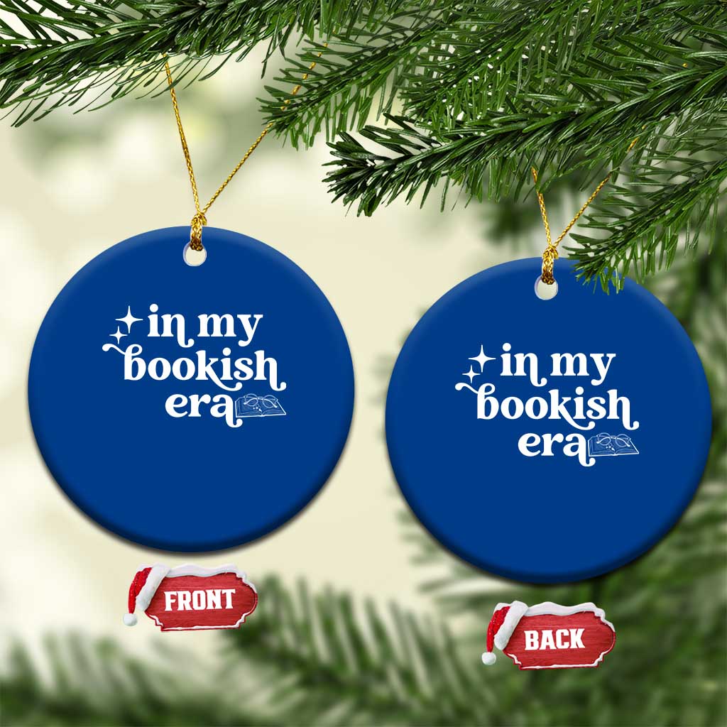 In My Bookish Era Reading Gift Ceramic Ornament Book Lover