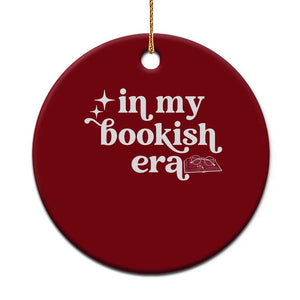 In My Bookish Era Reading Gift Ceramic Ornament Book Lover