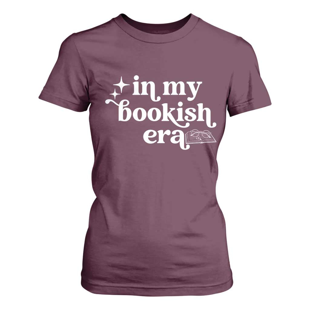 In My Bookish Era Reading Gift T Shirt For Women Book Lover