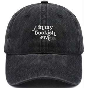 In My Bookish Era Reading Gift Washed Cotton Baseball Cap Book Lover
