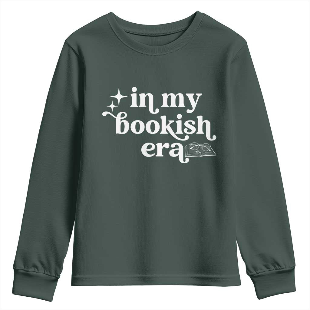 In My Bookish Era Reading Gift Youth Sweatshirt Book Lover