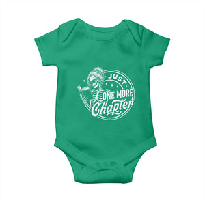 Just One More Chapter Skeleton Woman Baby Onesie Book Lover Gift