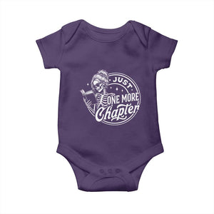 Just One More Chapter Skeleton Woman Baby Onesie Book Lover Gift