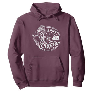 Just One More Chapter Skeleton Woman Hoodie Book Lover Gift
