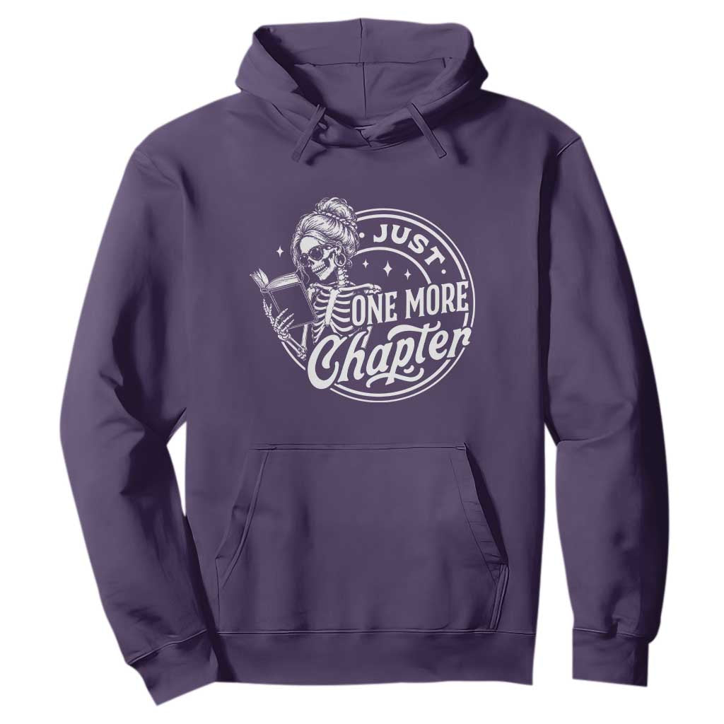 Just One More Chapter Skeleton Woman Hoodie Book Lover Gift