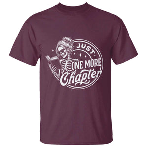 Just One More Chapter Skeleton Woman T Shirt Book Lover Gift