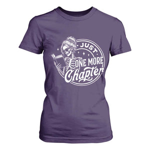 Just One More Chapter Skeleton Woman T Shirt For Women Book Lover Gift