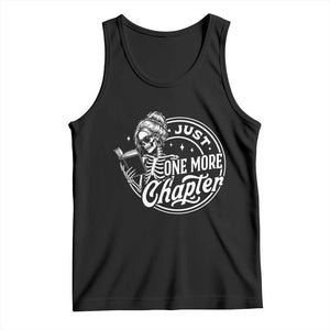 Just One More Chapter Skeleton Woman Tank Top Book Lover Gift