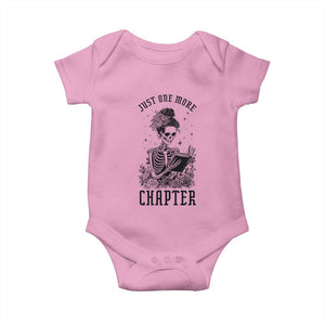 Funny Skeleton Book Lover Baby Onesie Just One More Chapter
