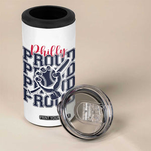 Baseball Lover 4 in 1 Can Cooler Tumbler Philly Baseball Spirit Proud Fan Sport Humor Gift TS12 Print Your Wear
