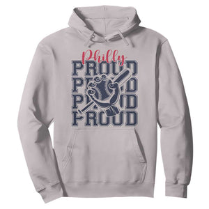 Baseball Lover Hoodie Philly Baseball Spirit Proud Fan Sport Humor Gift TS12 Ice Gray Print Your Wear