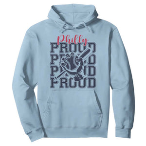Baseball Lover Hoodie Philly Baseball Spirit Proud Fan Sport Humor Gift TS12 Light Blue Print Your Wear