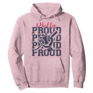 Baseball Lover Hoodie Philly Baseball Spirit Proud Fan Sport Humor Gift TS12 Light Pink Print Your Wear