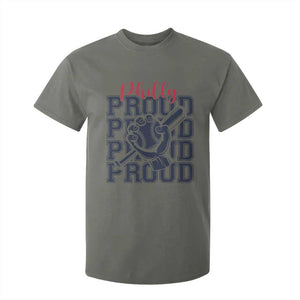 Baseball Lover T Shirt For Kid Philly Baseball Spirit Proud Fan Sport Humor Gift TS12 Military Green Print Your Wear