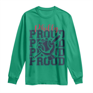 Baseball Lover Long Sleeve Shirt Philly Baseball Spirit Proud Fan Sport Humor Gift TS12 Irish Green Print Your Wear