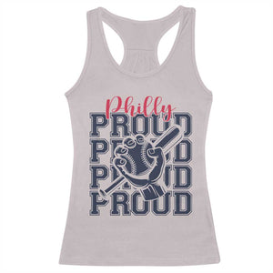 Baseball Lover Racerback Tank Top Philly Baseball Spirit Proud Fan Sport Humor Gift TS12 Ice Gray Print Your Wear