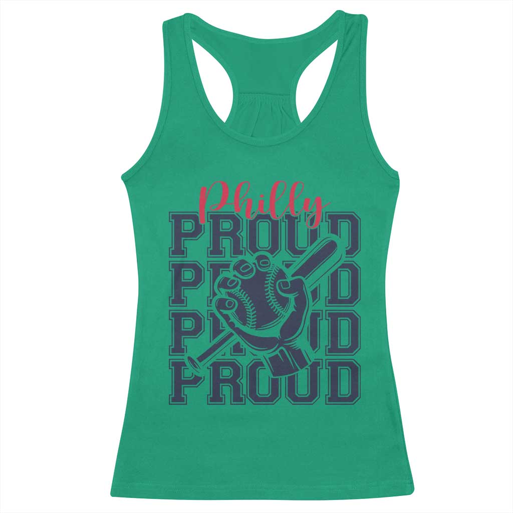 Baseball Lover Racerback Tank Top Philly Baseball Spirit Proud Fan Sport Humor Gift TS12 Irish Green Print Your Wear
