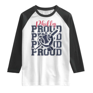 Baseball Lover Raglan Shirt Philly Baseball Spirit Proud Fan Sport Humor Gift TS12 White Black Print Your Wear