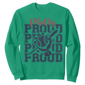 Baseball Lover Sweatshirt Philly Baseball Spirit Proud Fan Sport Humor Gift TS12 Irish Green Print Your Wear