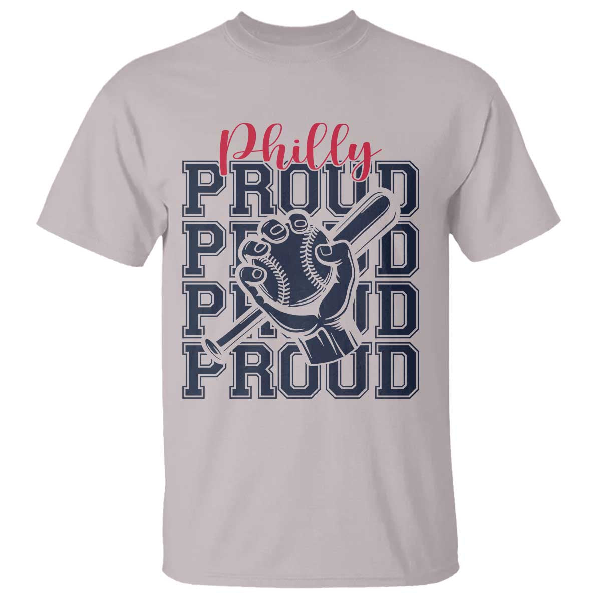 Baseball Lover T Shirt Philly Baseball Spirit Proud Fan Sport Humor Gift TS12 Ice Gray Print Your Wear