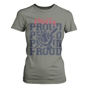 Baseball Lover T Shirt For Women Philly Baseball Spirit Proud Fan Sport Humor Gift TS12 Military Green Print Your Wear