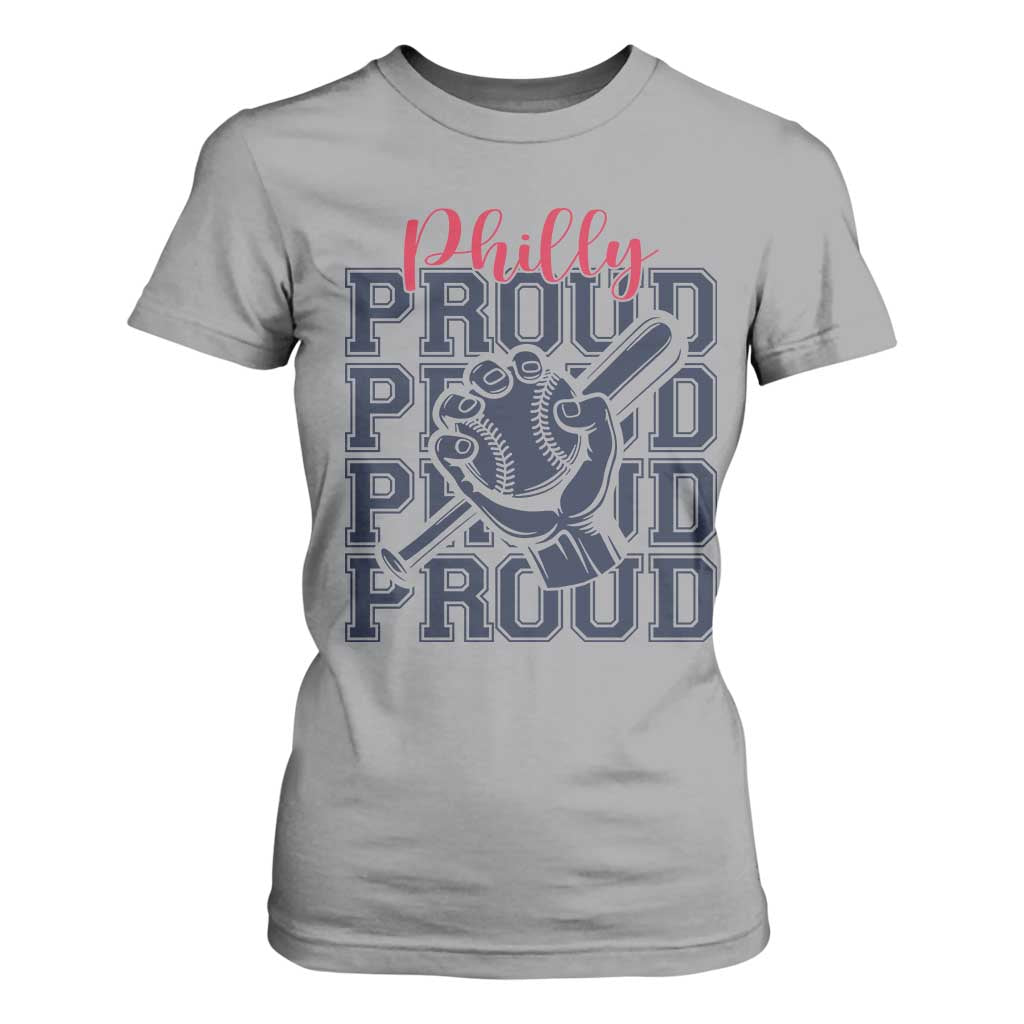 Baseball Lover T Shirt For Women Philly Baseball Spirit Proud Fan Sport Humor Gift TS12 Sport Gray Print Your Wear