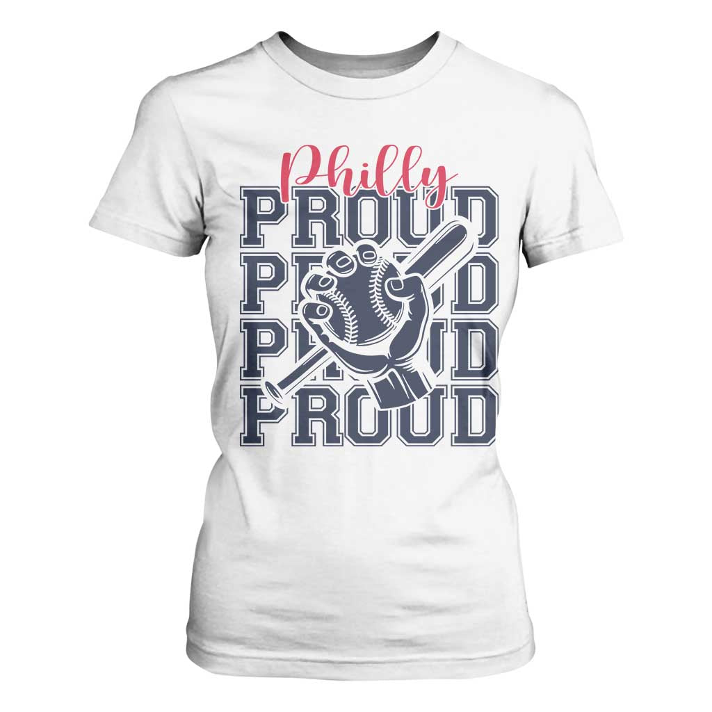 Baseball Lover T Shirt For Women Philly Baseball Spirit Proud Fan Sport Humor Gift TS12 White Print Your Wear