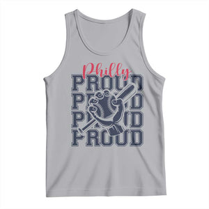 Baseball Lover Tank Top Philly Baseball Spirit Proud Fan Sport Humor Gift TS12 Athletic Heather Print Your Wear