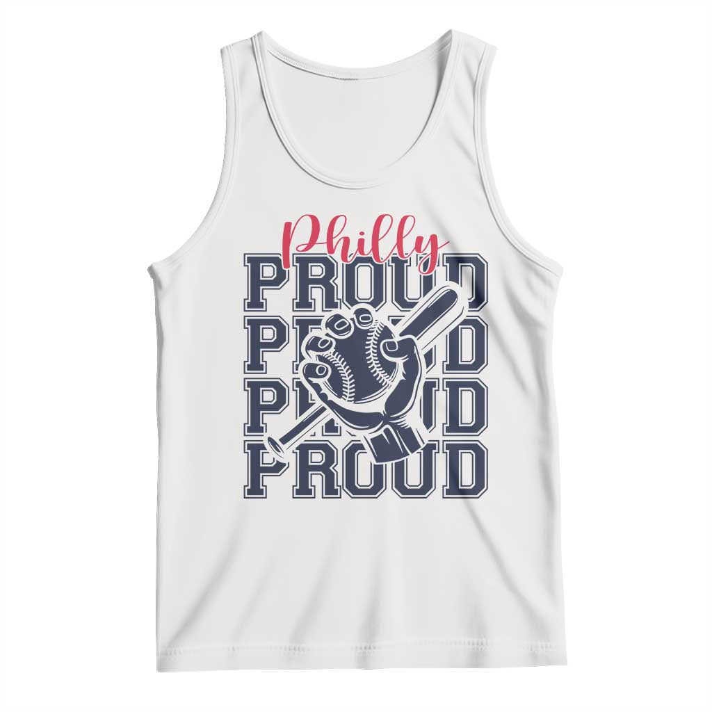 Baseball Lover Tank Top Philly Baseball Spirit Proud Fan Sport Humor Gift TS12 White Print Your Wear
