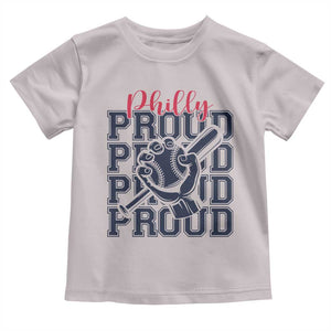 Baseball Lover Toddler T Shirt Philly Baseball Spirit Proud Fan Sport Humor Gift TS12 Ice Gray Print Your Wear