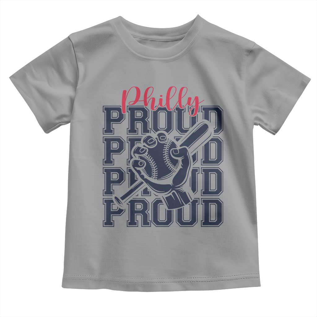 Baseball Lover Toddler T Shirt Philly Baseball Spirit Proud Fan Sport Humor Gift TS12 Sport Gray Print Your Wear