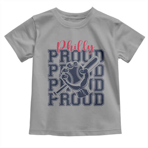 Baseball Lover Toddler T Shirt Philly Baseball Spirit Proud Fan Sport Humor Gift TS12 Sport Gray Print Your Wear