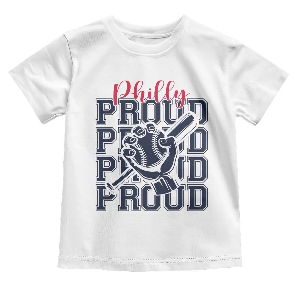 Baseball Lover Toddler T Shirt Philly Baseball Spirit Proud Fan Sport Humor Gift TS12 White Print Your Wear