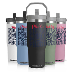 Baseball Lover Flip Straw Tumbler Philly Baseball Spirit Proud Fan Sport Humor Gift TS12 Print Your Wear