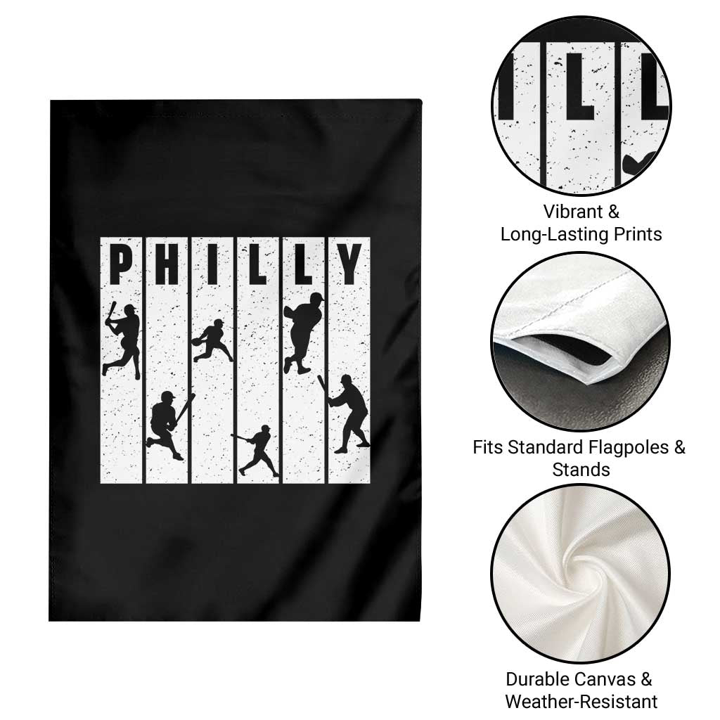 Baseball Lover Garden Flag Philly Retro Spirit Proud Fan Sport Lover Gift TS12 Print Your Wear