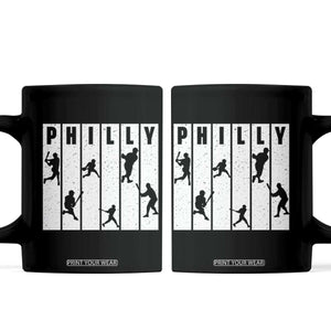 Baseball Lover Coffee Mug Philly Retro Spirit Proud Fan Sport Lover Gift TS12 Black Print Your Wear